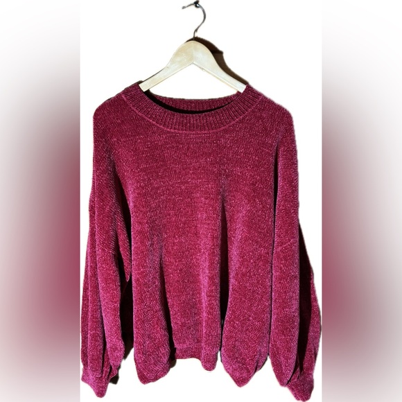 Sweaters - Penman’s Pink Chenille Crew Neck Sweater
